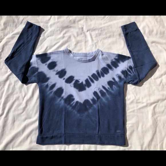 Marc New York Blue Tie Dye Women’s Crewneck Sweater - Picture 1 of 3